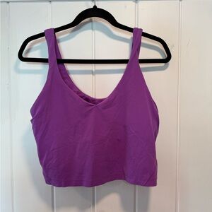 Lululemon Purple Sports Bra Moisture-Wicking Racerback